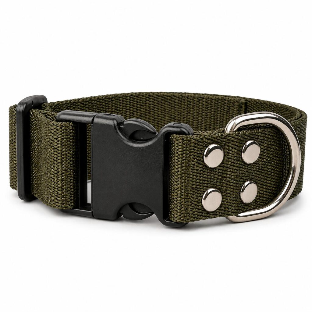 Collar táctico perro con rastreador verde militar (SOLO DISTRIBUIDORES)